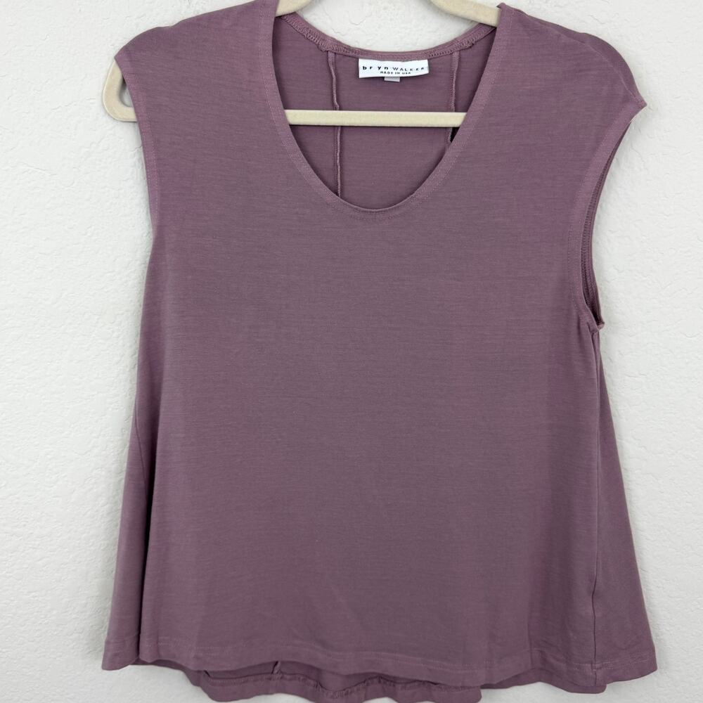 Bryn Walker Womens Made In USA Bamboo Organic Cotton Tank Top Rose Size XS